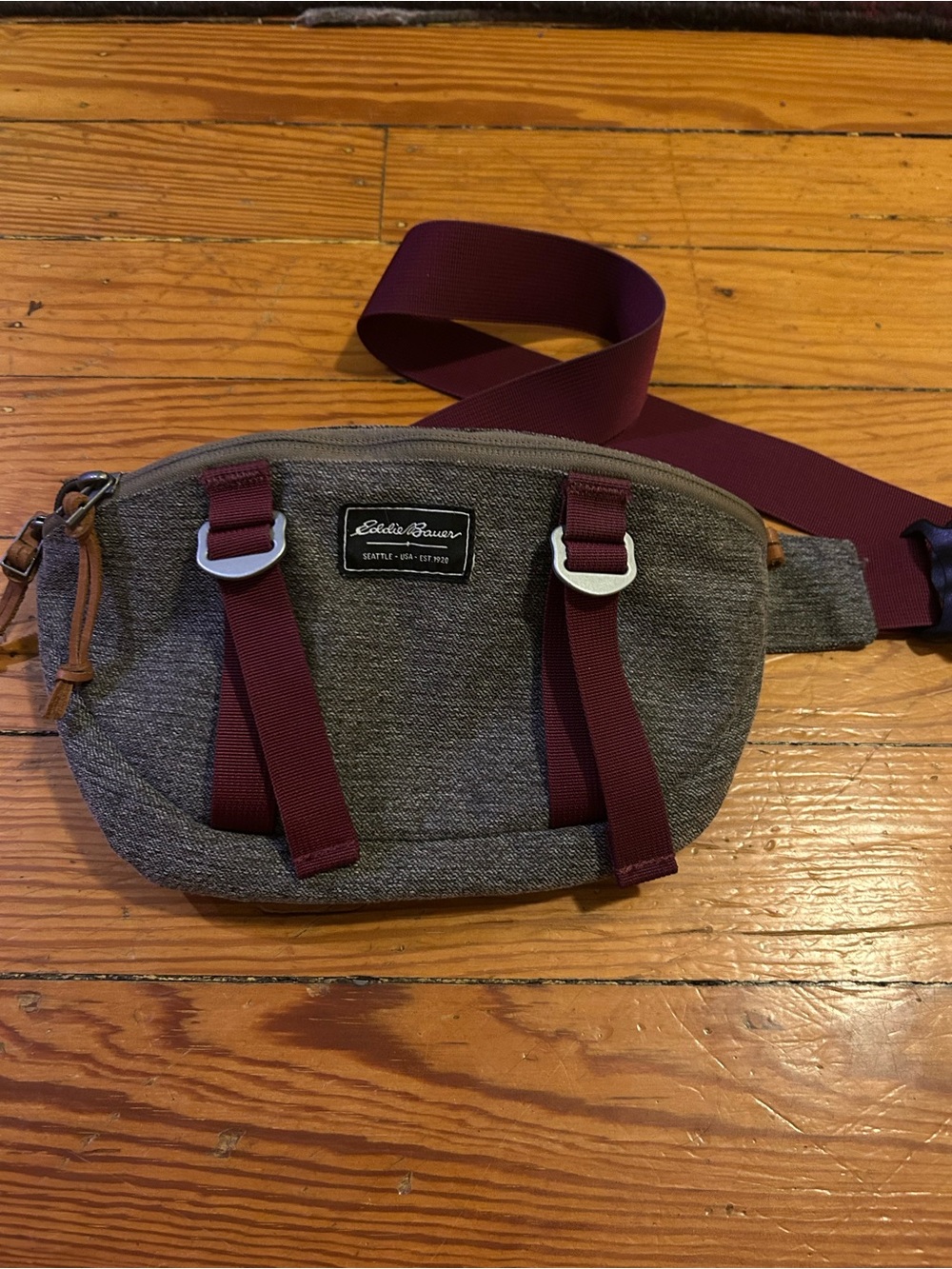 Eddie Bauer Olive Crossbody Bag Fanny Pack